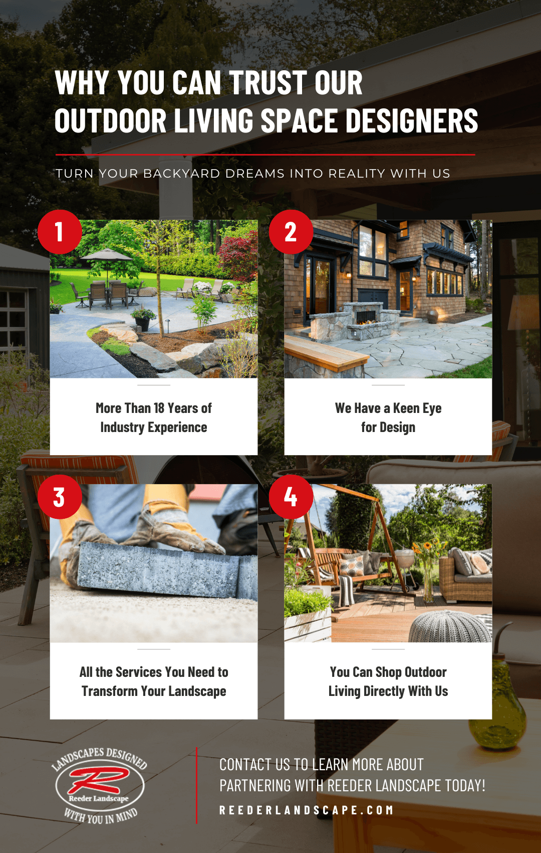 Why You Can Trust Our Outdoor Living Space Designers